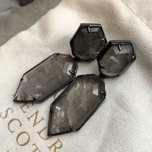 Kendra Scott Perla Drop Earrings Gray